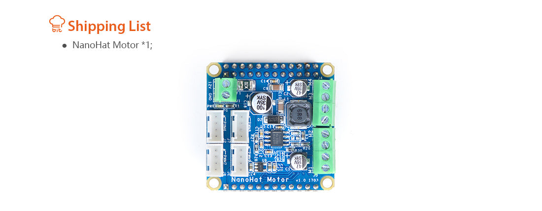 NanoHat Motor for NanoPi NEO/NEO2/Air/NEO Plus2