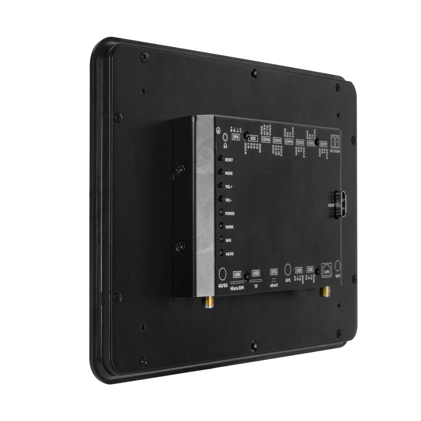 10.1" inch A133P All in One HMI Android Panel PC, ControlHUB Series, IPS, ABS Frame