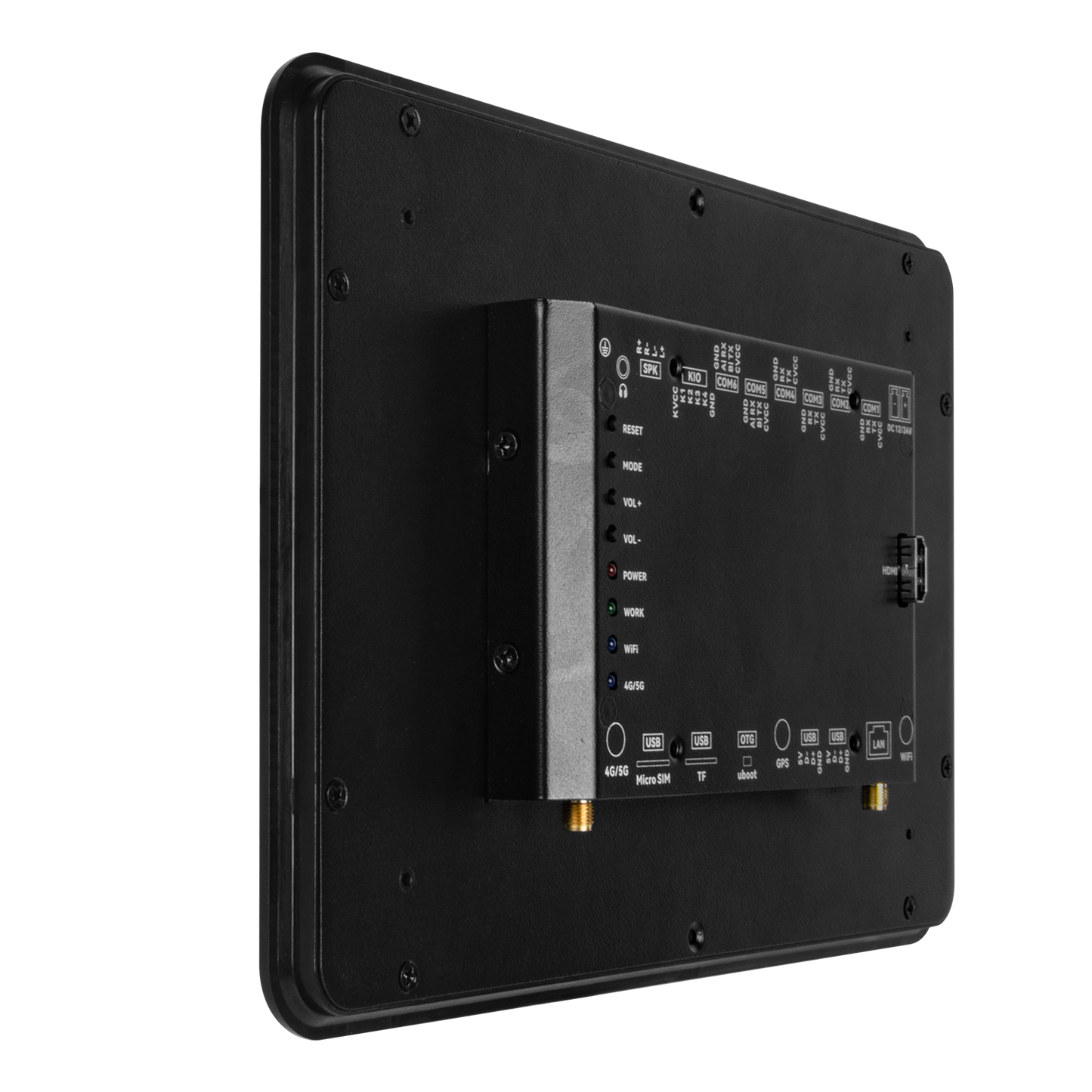 10.1" inch RK3568 All in One HMI Android Panel PC, ControlHUB Series, IPS, ABS Frame
