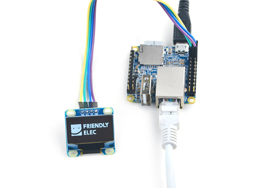 Friendly Elec Oled White Display Module 0.96inch I2C 128x64