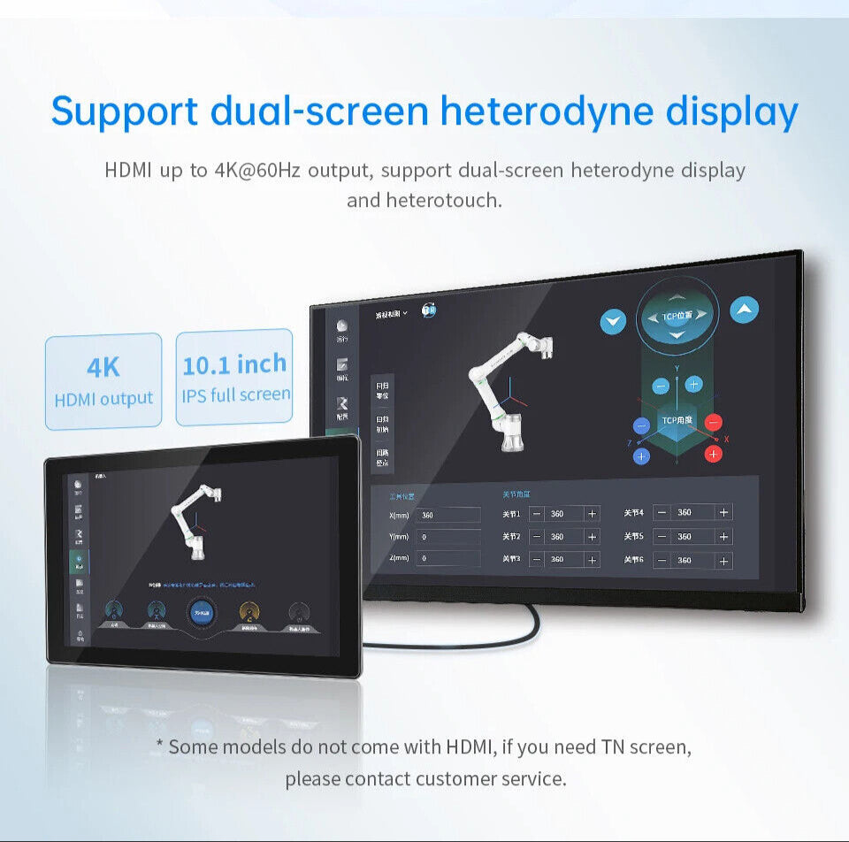 10.1" inch A133P 2x INT SPK All in One HMI Android Panel PC, ControlHUB Series, IPS, ABS Frame