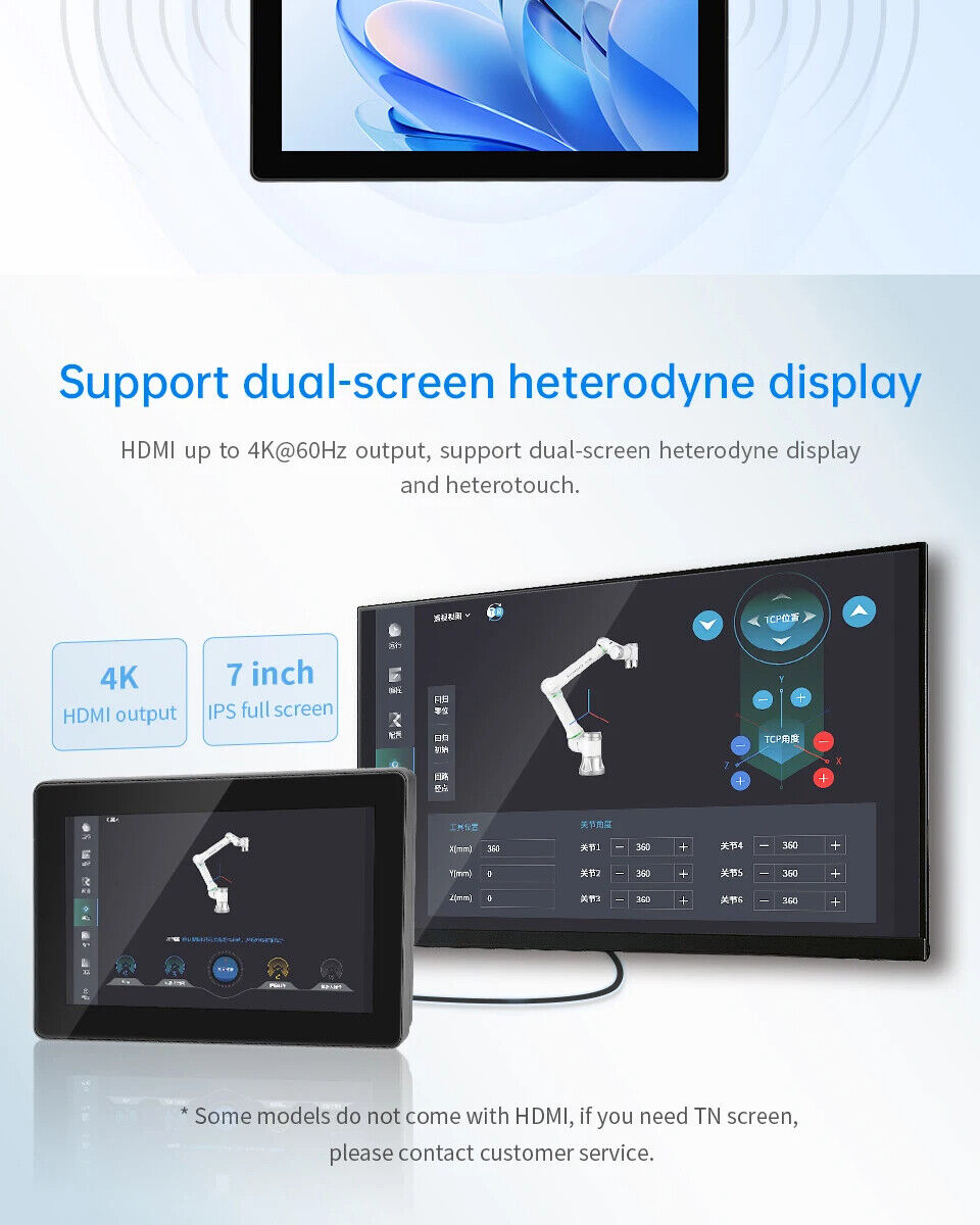 7" inch RK3288 2x INT SPK All in One HMI Android Panel PC, ControlHUB Series, IPS, ABS Frame
