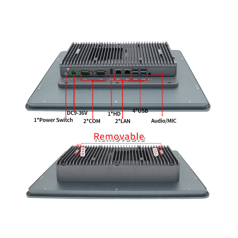 IWILL 21,5" A215C Intel Whiskey Lake U Series EMBEDDED INDUSTRIAL FLAT PANEL PC