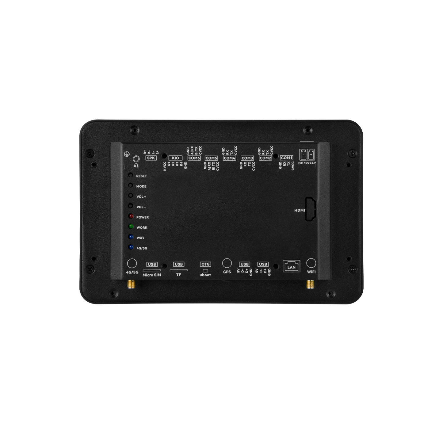 7" inch RK3568 All in One HMI Android Panel PC, ControlHUB Series, IPS, ABS Frame