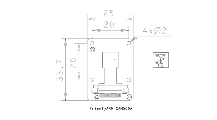 CAM500A - 5MP 1080p Camera Module with OV5640 Chip