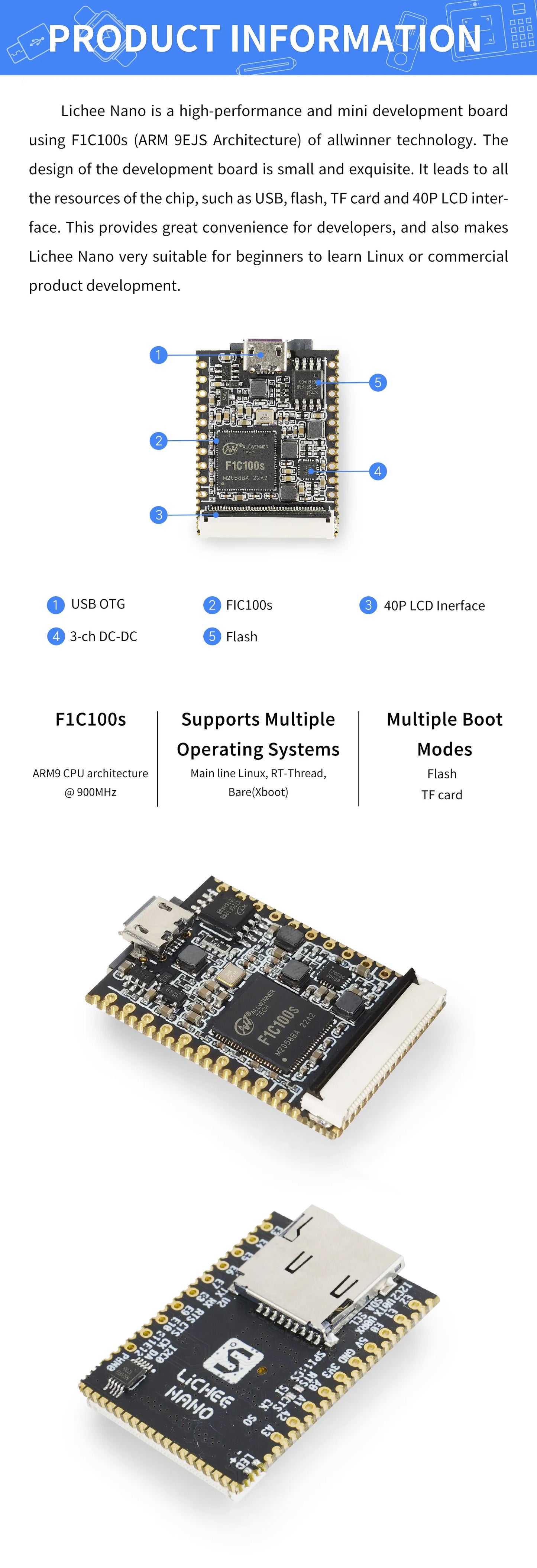 Sipeed Lichee Nano With 16M Flash 