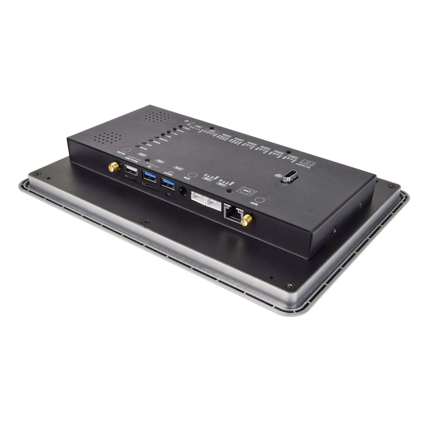 10.1" inch A133P 2x INT SPK All in One HMI Android Panel PC, ControlHUB Series, IPS, ABS Larger Frame