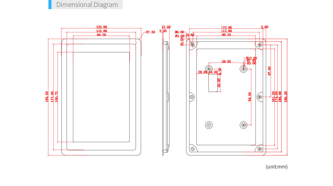 7inch eDP LCD Display with Cap-Touch (HD702E)