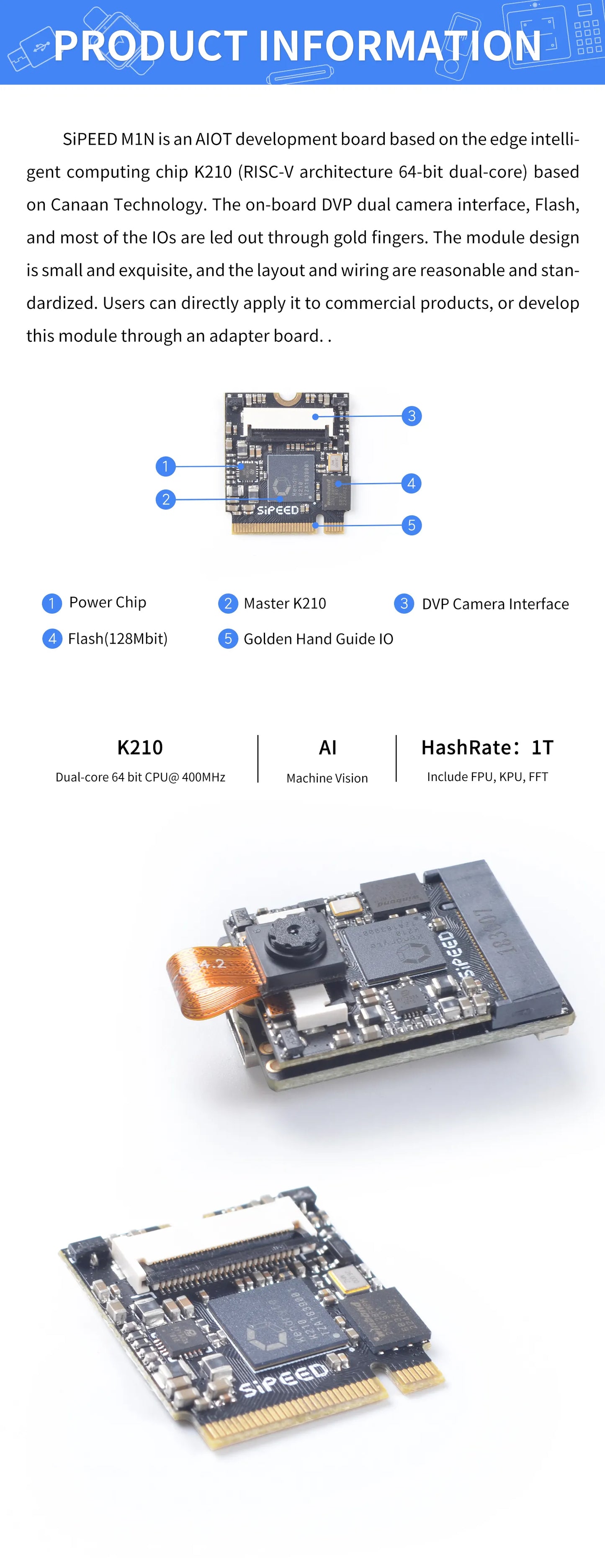 Sipeed Maix I M1N Board