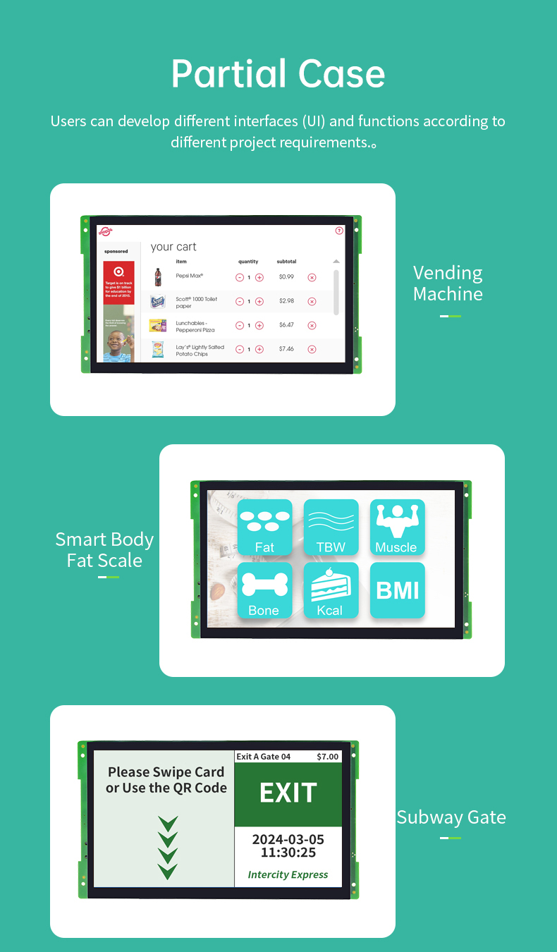 10.1 inch A133P IPS All in One HMI Android Panel PC OpenHUB IPS Open Frame Series