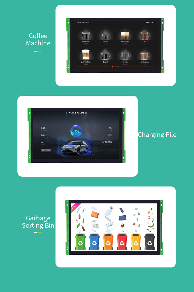 10.1 inch A133P IPS All in One HMI Android Panel PC OpenHUB IPS Open Frame Series