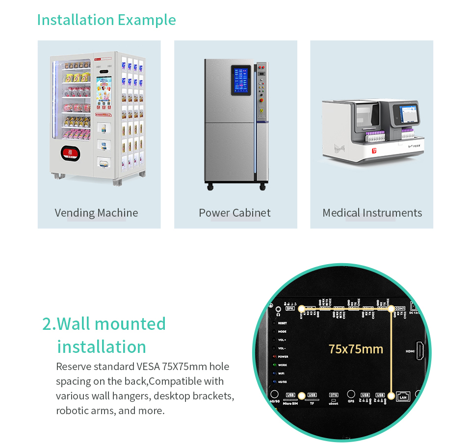 10.1" inch A133P All in One HMI Android Panel PC, ControlHUB Series, IPS, AL Frame