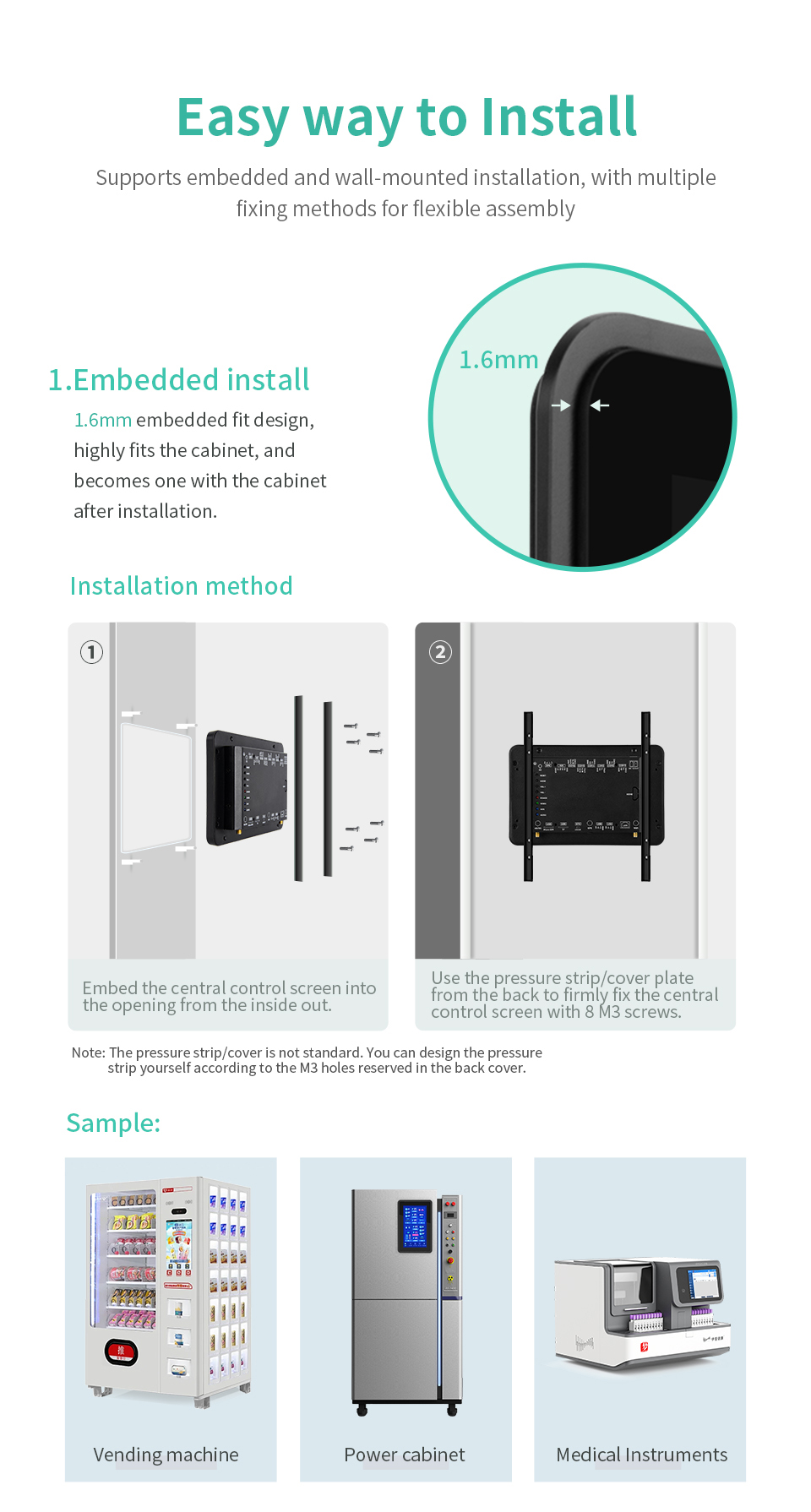 10.1" inch RK3568 All in One HMI Android Panel PC, ControlHUB Series, IPS, ABS Frame