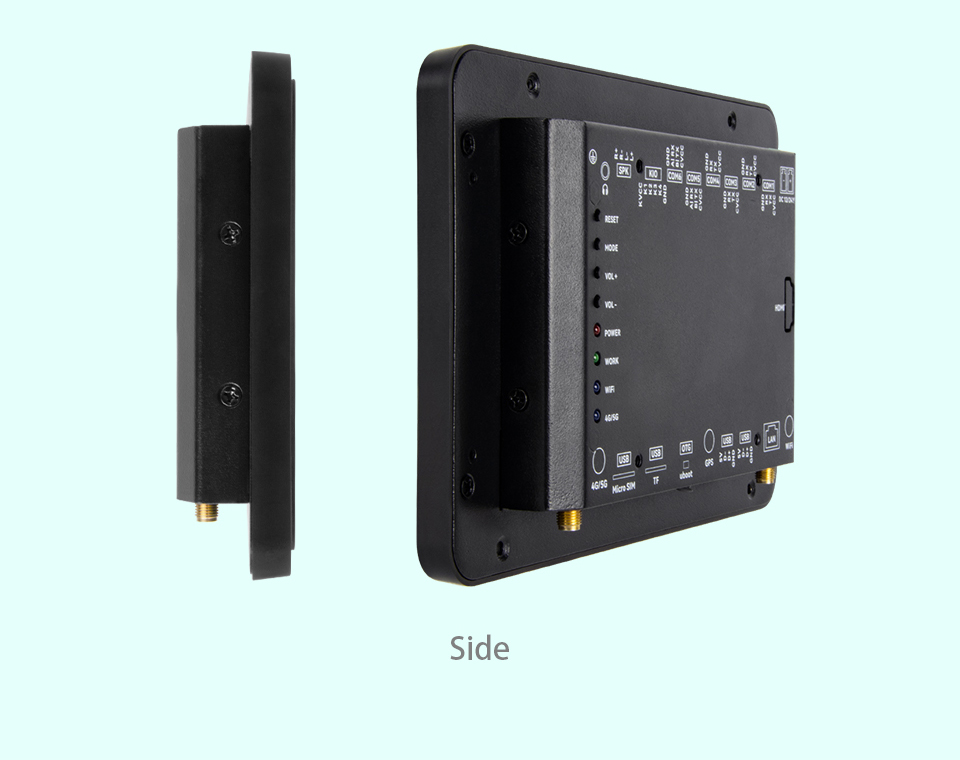 7" inch A133P All in One HMI Android Panel PC, ControlHUB Series, IPS, ABS Frame