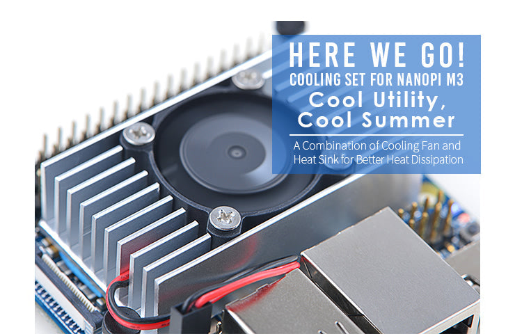 Cooling Set for M3: Combination of Heat Sink & Cooling Fan