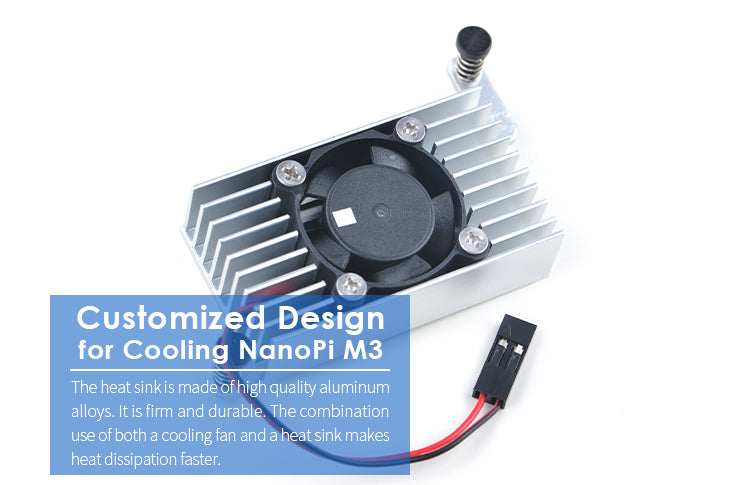 Cooling Set for M3: Combination of Heat Sink & Cooling Fan