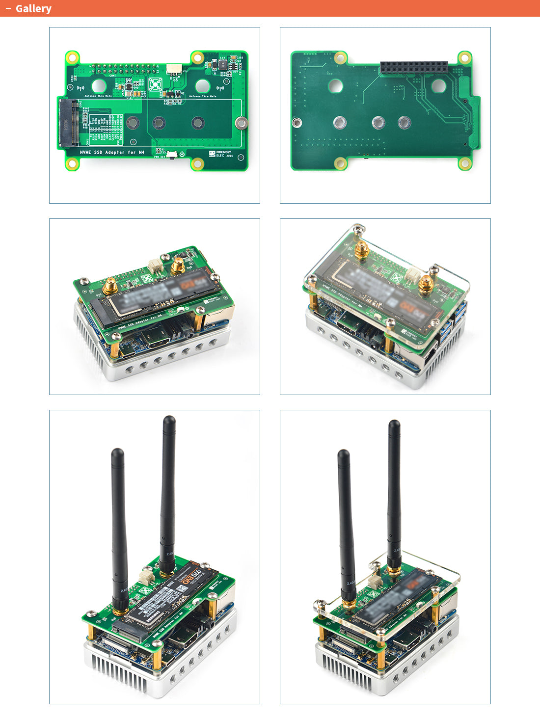 NVMe SSD Adapter for M4