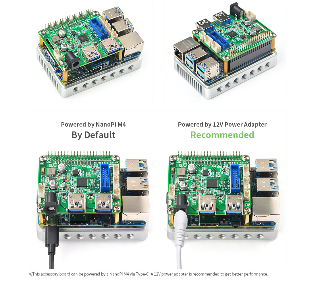 PCIe to USB 3.0 x4 HAT for M4