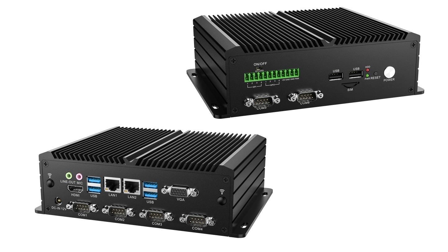 Darveen MBC-2300 Intel Core I7 Fanless Industrial Embedded Box Computer