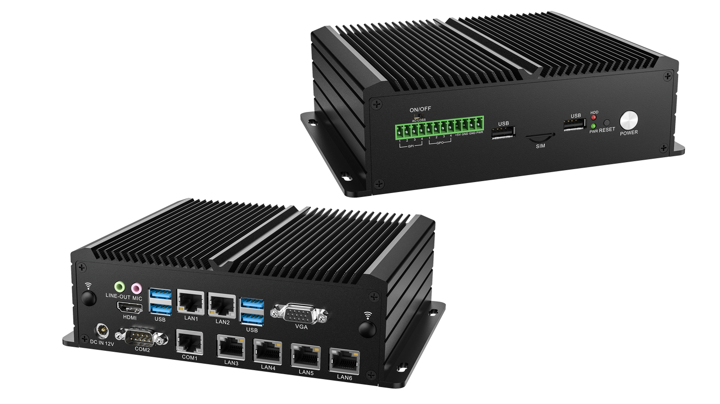 Darveen MBC-2400 Intel Core I7 Fanless Industrial Embedded Box Computer