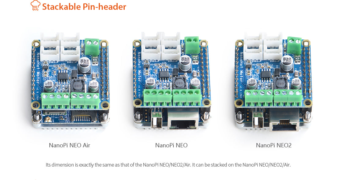 NanoHat Motor for NanoPi NEO/NEO2/Air/NEO Plus2