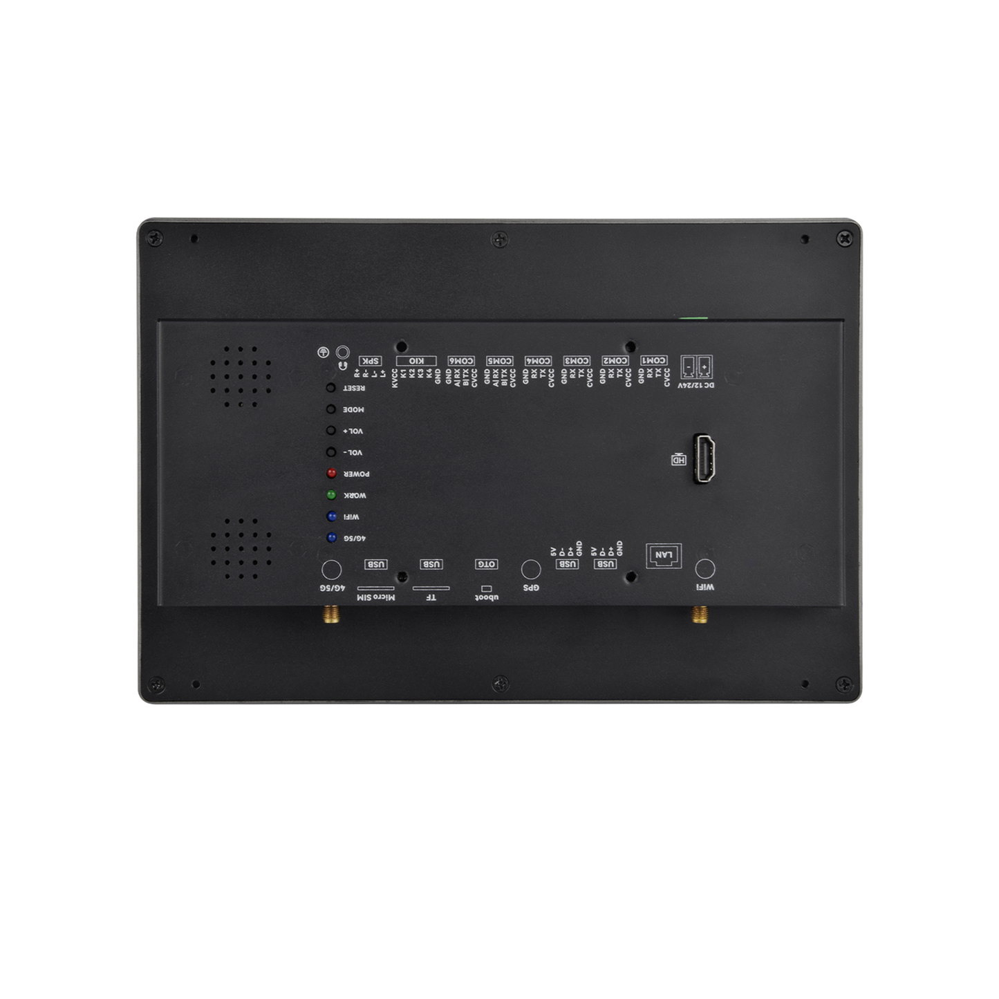 10.1" inch A133P 2x INT SPK All in One HMI Android Panel PC, ControlHUB Series, IPS, ABS Frame