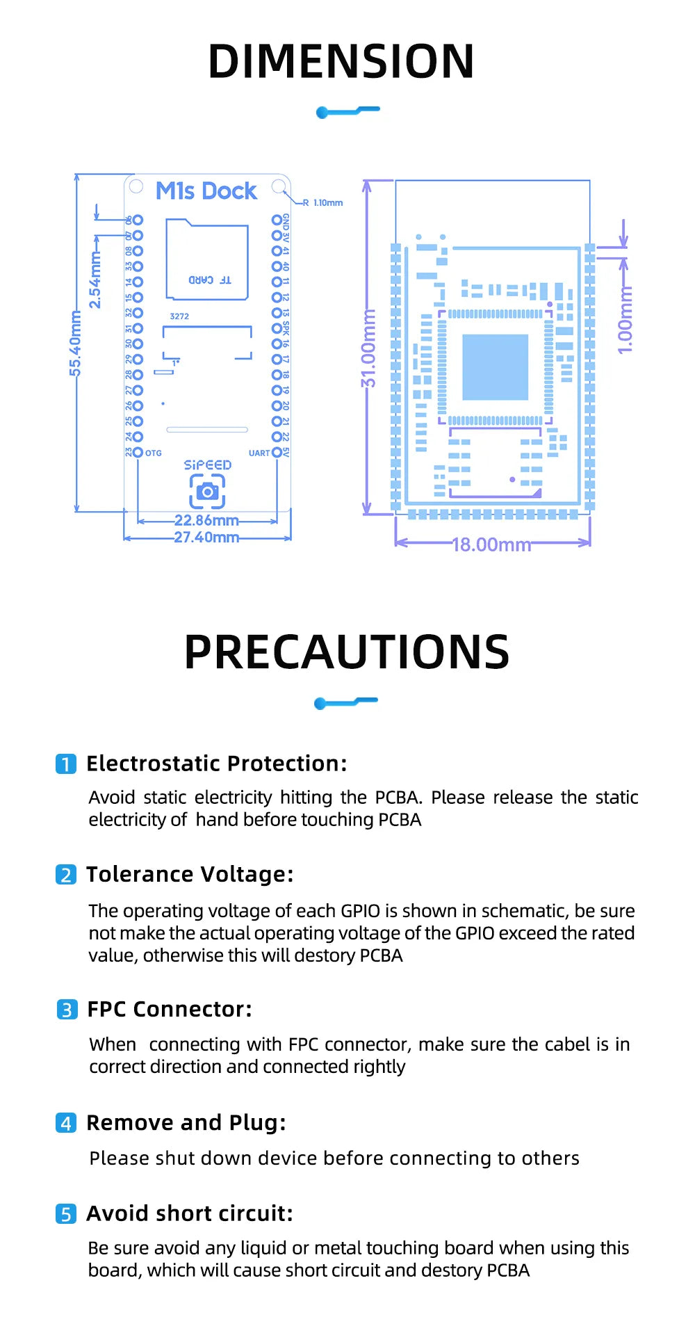 Sipeed Maix I M1S Board 