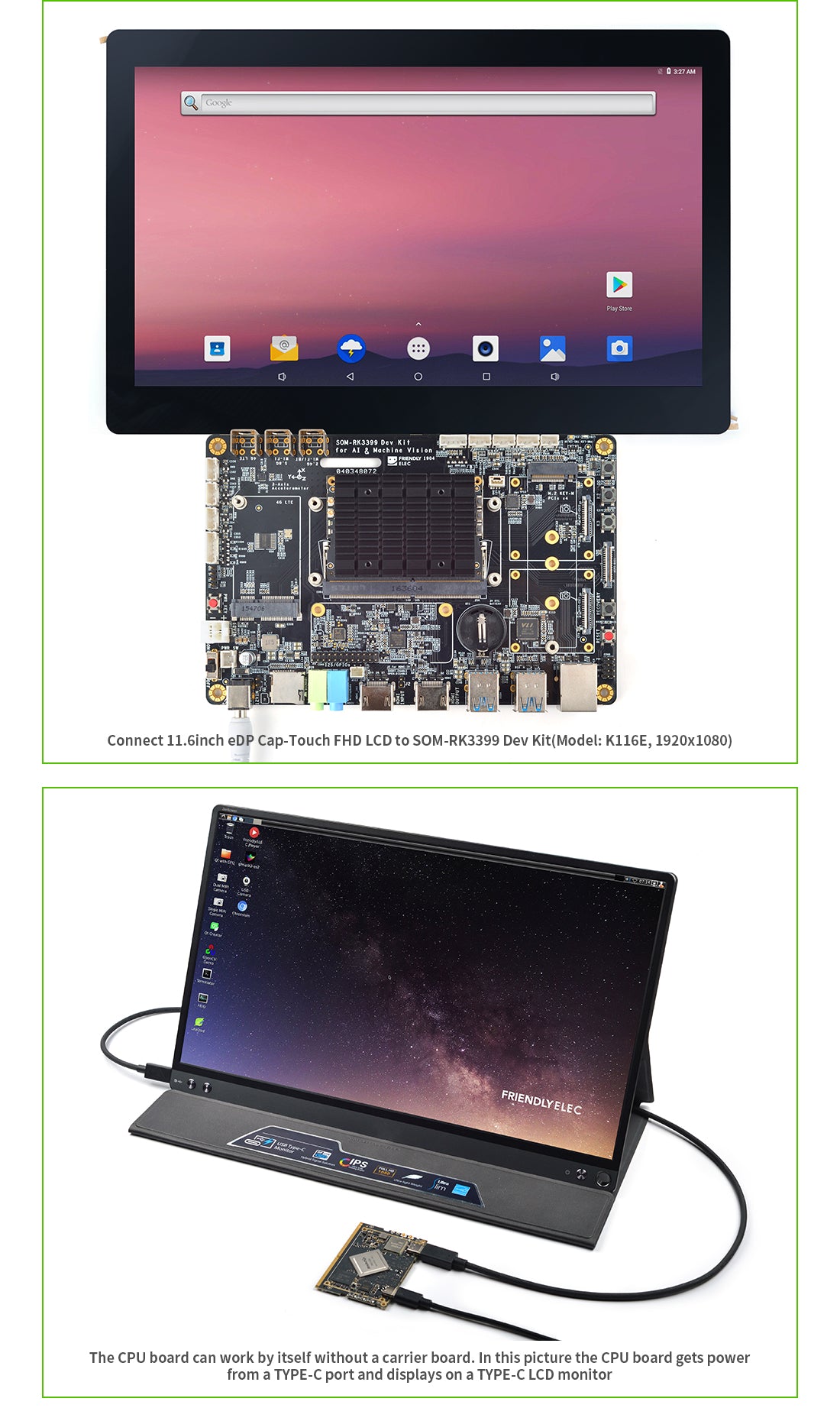 Friendly Elec SOM-RK3399V2 Dev Kit