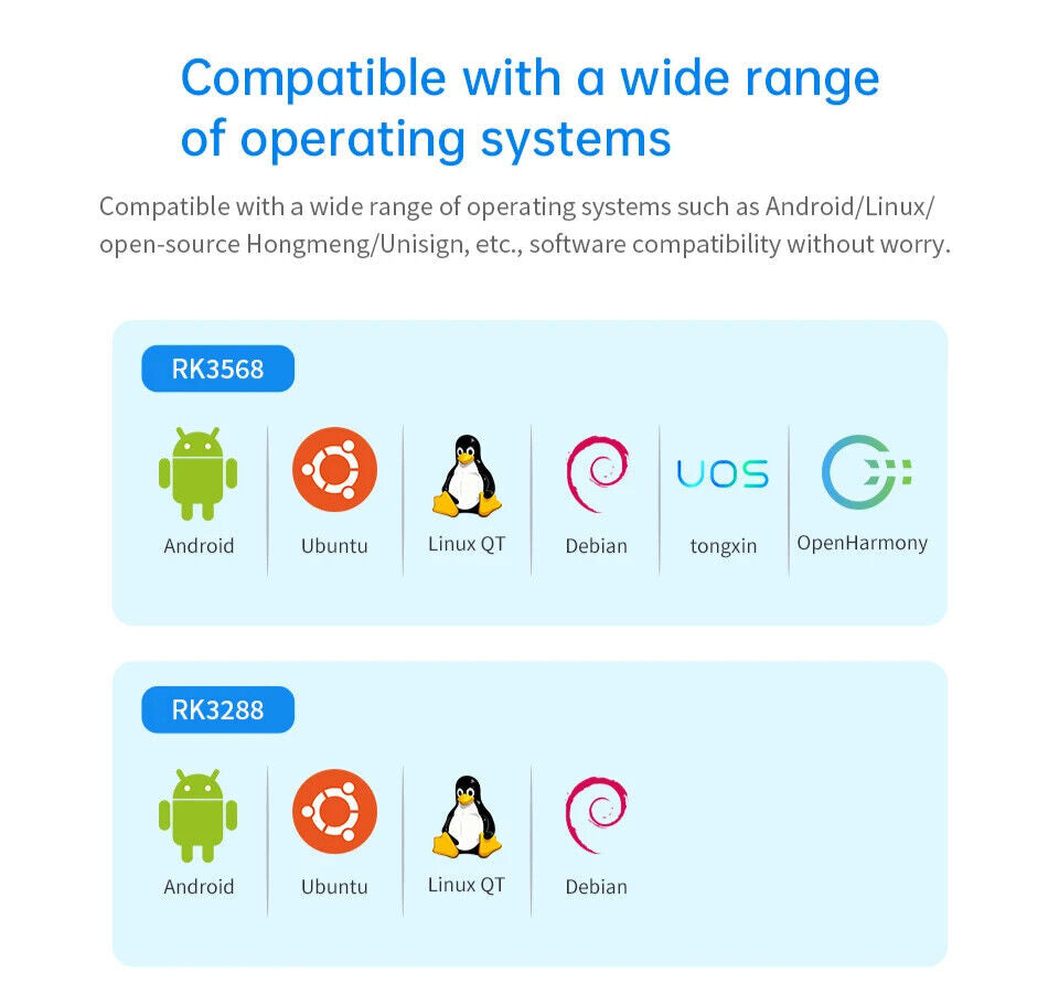 10.1" inch RK3568 2x INT SPK All in One HMI Android Panel PC, ControlHUB Series, IPS, ABS Frame