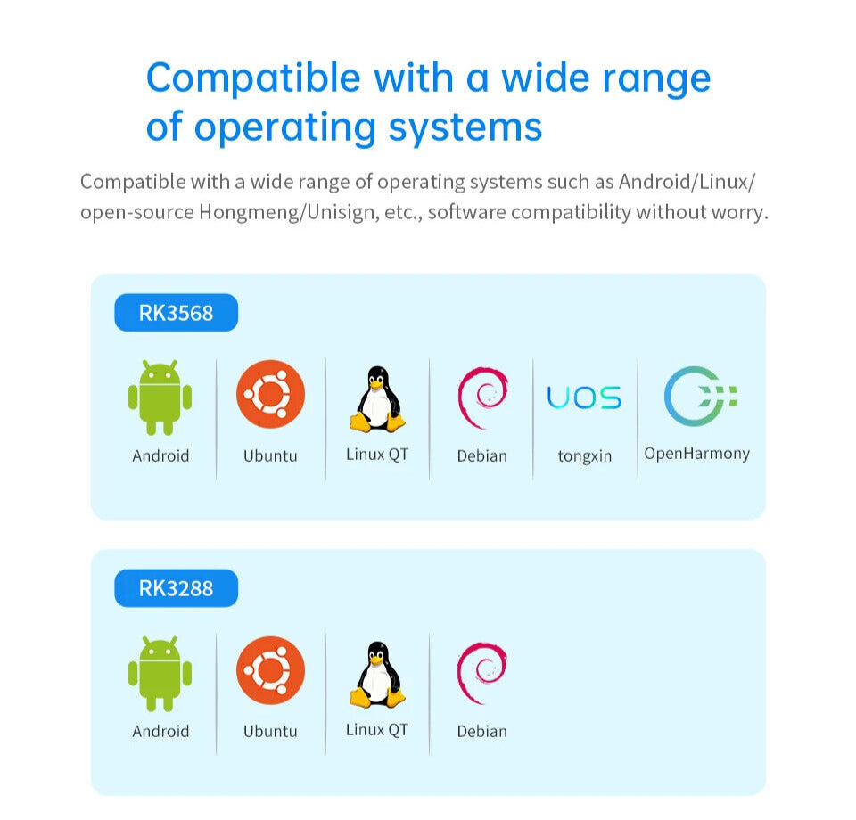 7" inch RK3568 2x INT SPK All in One HMI Android Panel PC, ControlHUB Series, IPS, ABS Frame