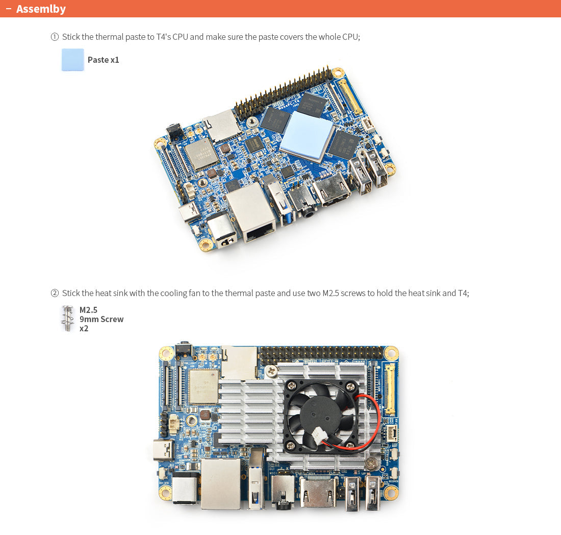 Cooling Set for NanoPC-T4