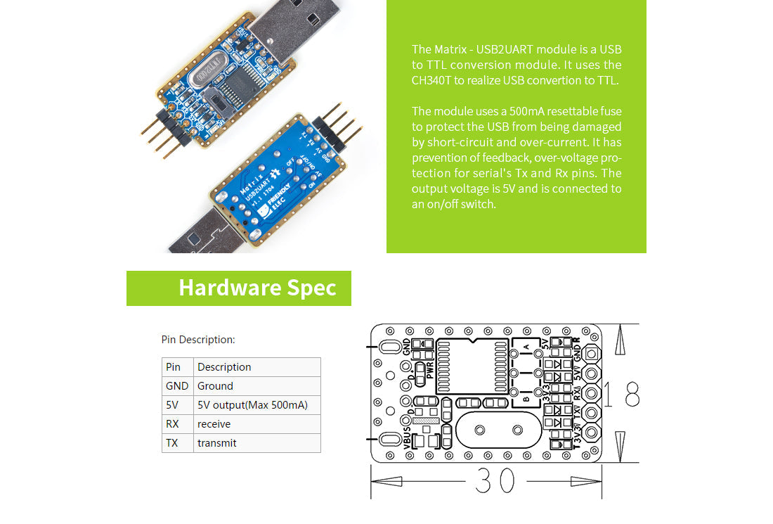 USB to TTL Serial Cable - Debug / Console Cable for Pi - USB to UART