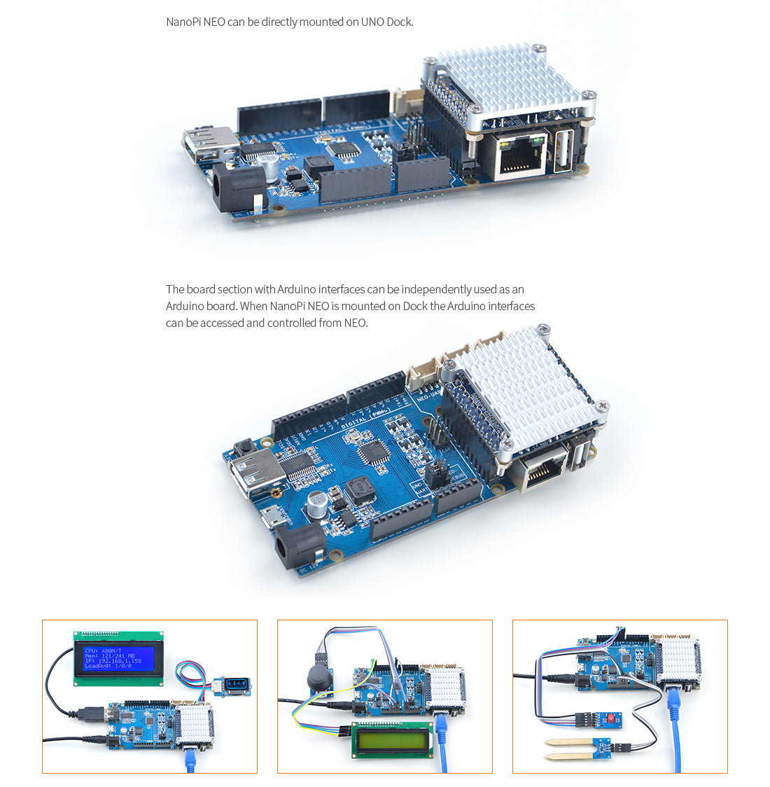 Uno Dock V1.0 for NanoPi NEO