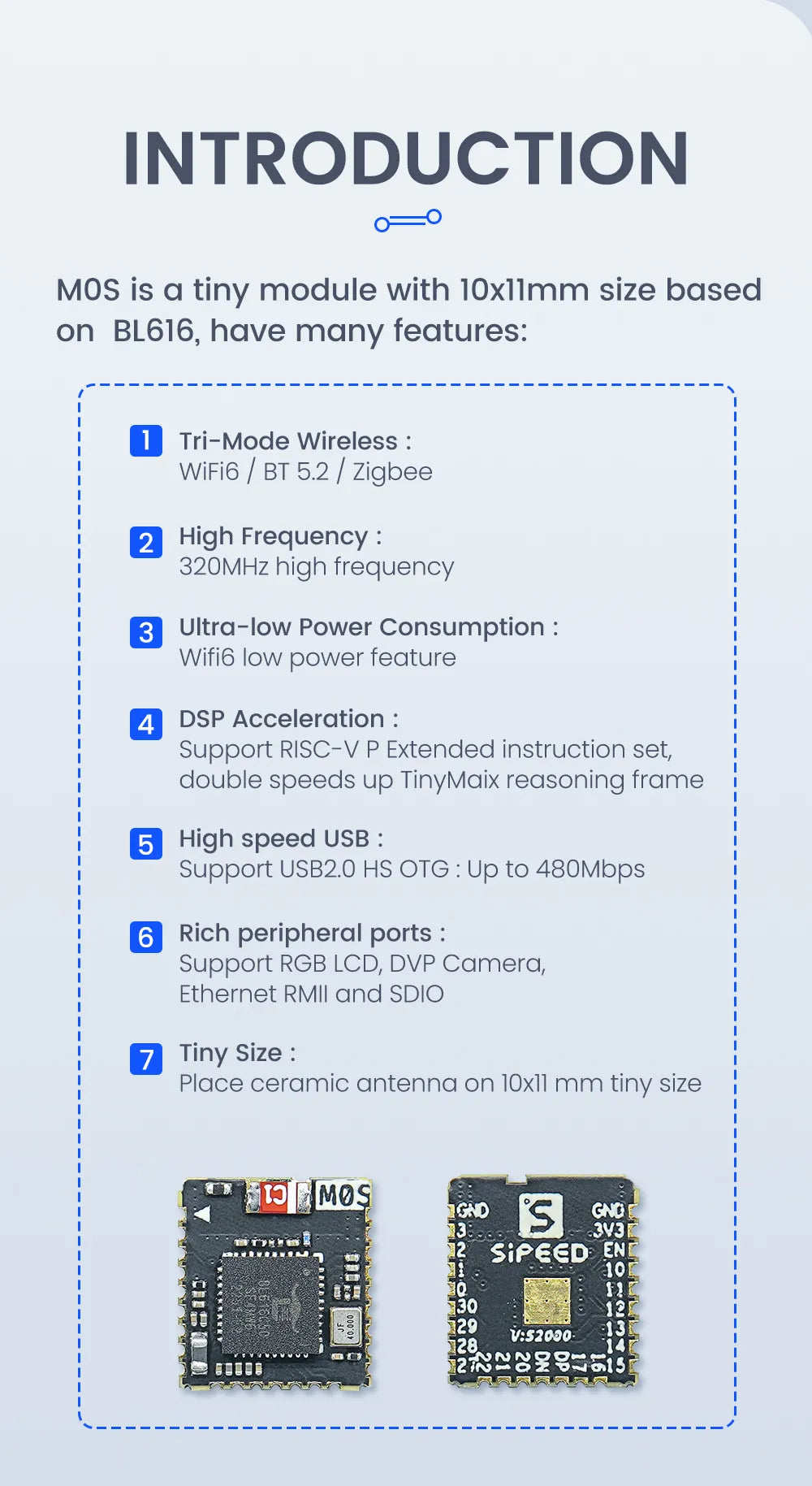 Sipeed Maix Zero M0 Sense Module