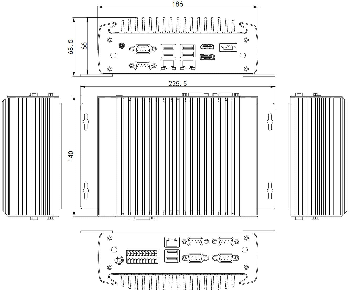 IWILL IBOX-1226 Intel Celeron J6412 CPU - DDR4  Industrial Mini PC