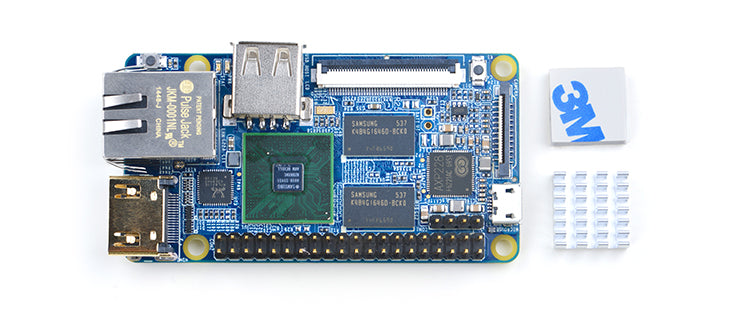 NanoPi M1 Plus / DUO2-Pure Aluminum Heat Sink with 3M thermal paste