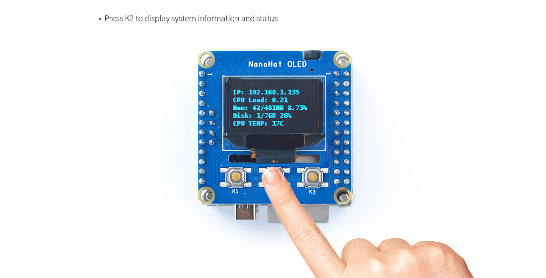 NanoHat OLED for NanoPi NEO/NEO2/NEO Plus2