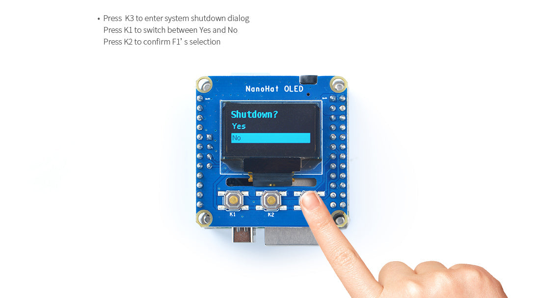 NanoHat OLED for NanoPi NEO/NEO2/NEO Plus2