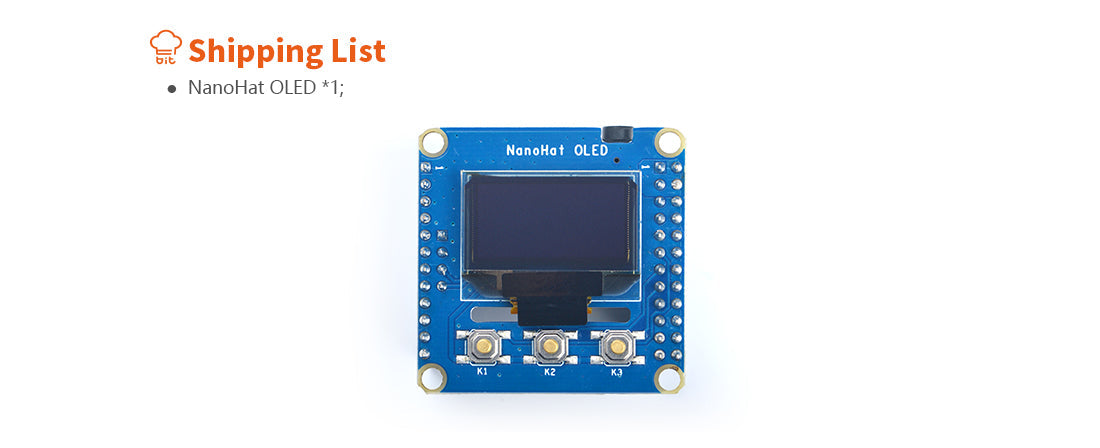 NanoHat OLED for NanoPi NEO/NEO2/NEO Plus2